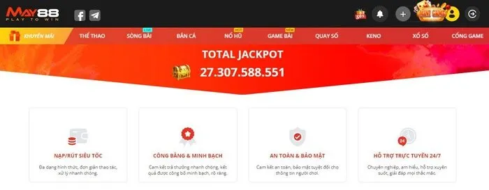 MAY88 là trang cá cược trực tuyến chuyên nghiệp